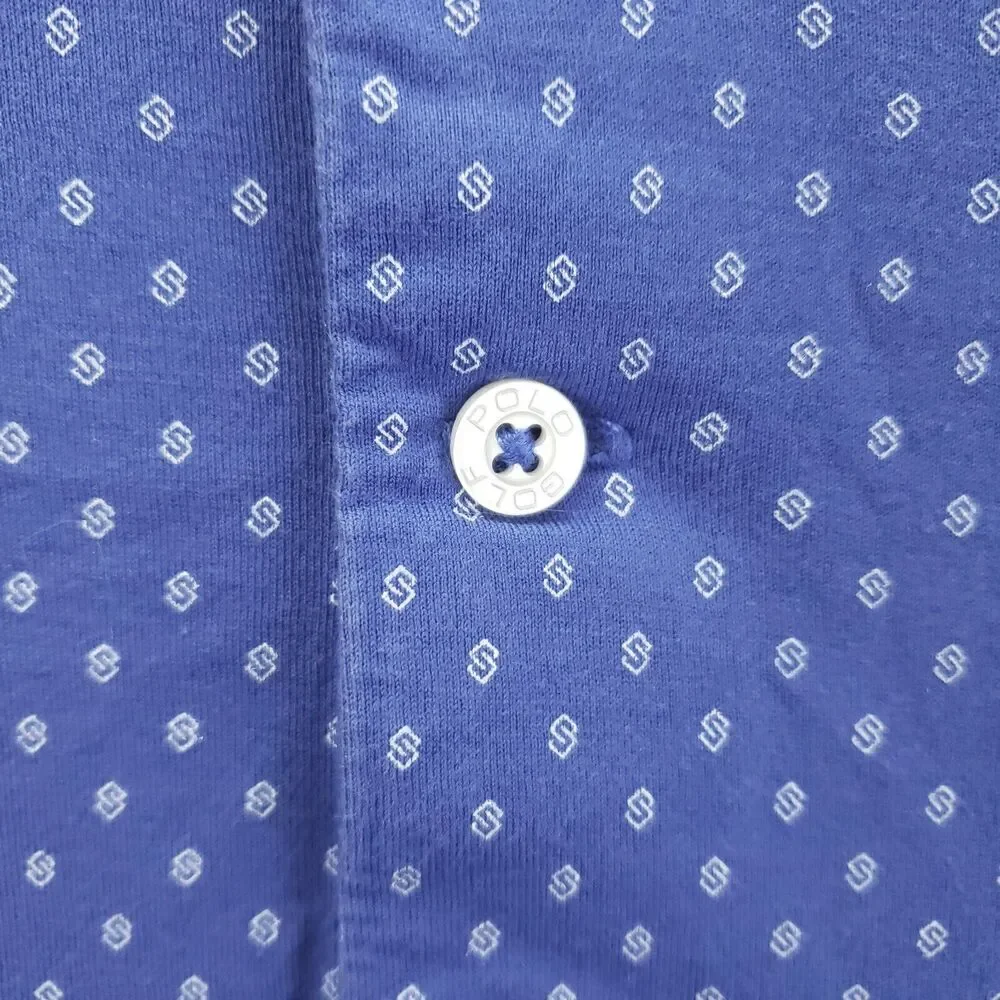 Polo Golf Ralph Lauren Polo Shirt Mens XL Blue 100% Cotton Golf Classic